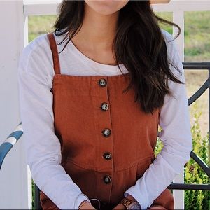 Burnt orange jumpsuit